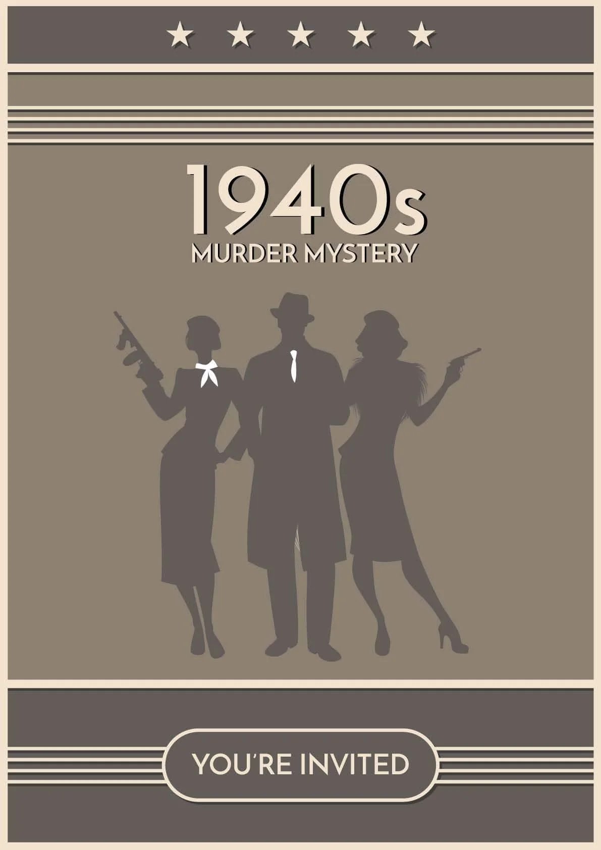 1940s Murder Mystery Host Your Own Game Kit - Image 4