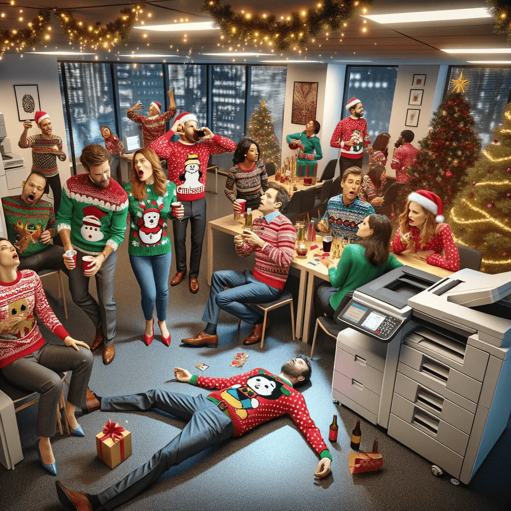 Office Christmas Sweater Party Murder Mystery Game Kit - Image 5
