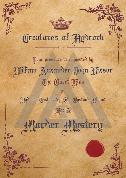 Fantasy Medieval Themed Murder Mystery Host Your Own Game Kit - Image 4