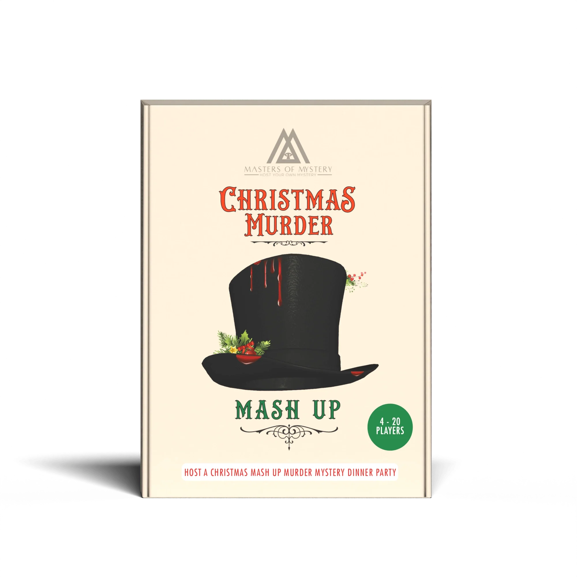 Replay-able Christmas Murder Mystery Dinner Party Game – Victorian Christmas Family Party Game Night - Office Christmas Party Games Idea – Scrooge Fancy Dress Dinner Party Game English 4-20 Players V2
