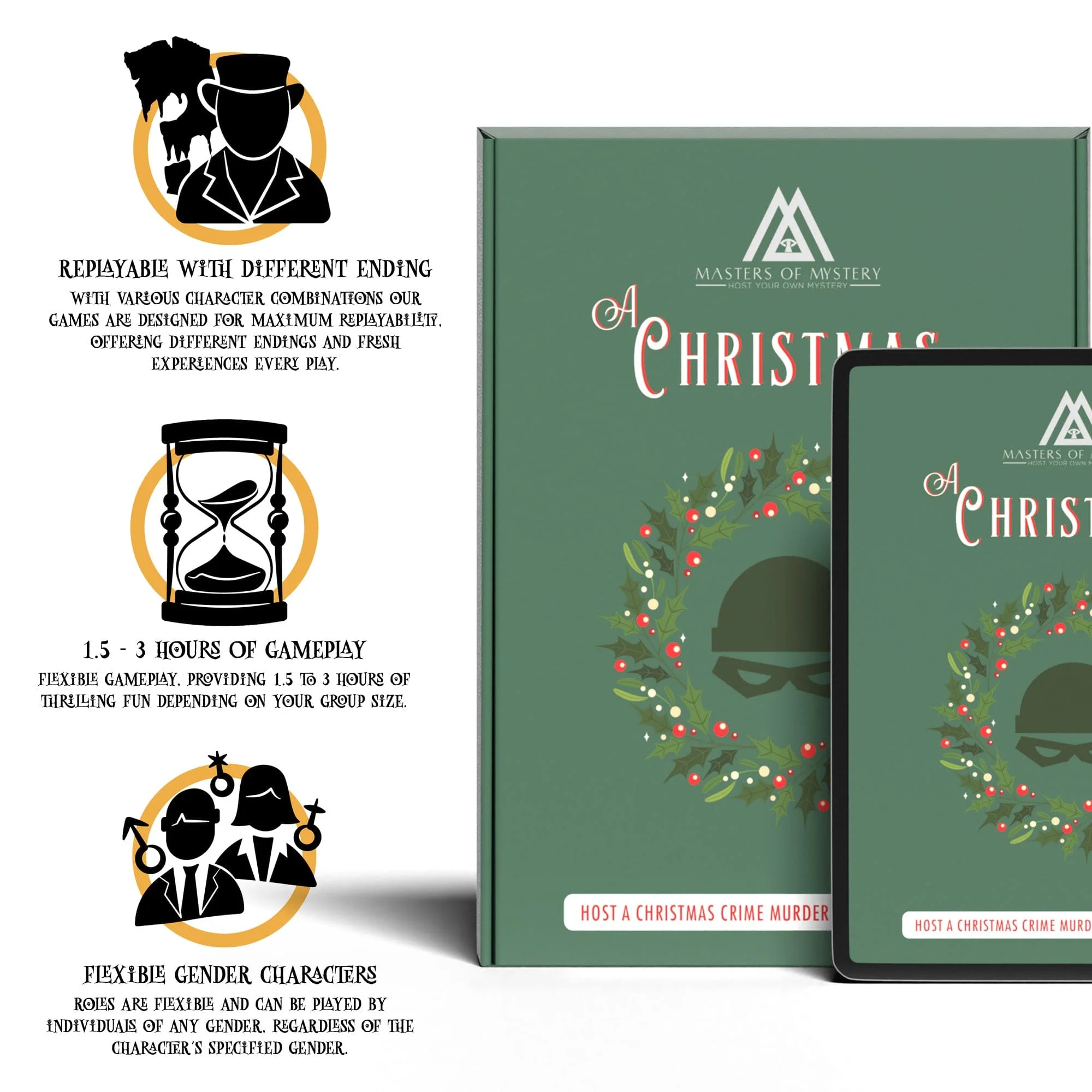 Replay-able Santa’s Workshop Murder Mystery Dinner Party Game - Host A Christmas Dinner Party Game Night - Santa & Elf Theme - Christmas Fancy Dress Party English 4-20 Players V2 - Image 3